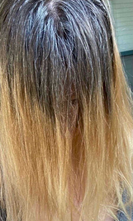 Hair transformation by Vu Cheveux Studio, before
